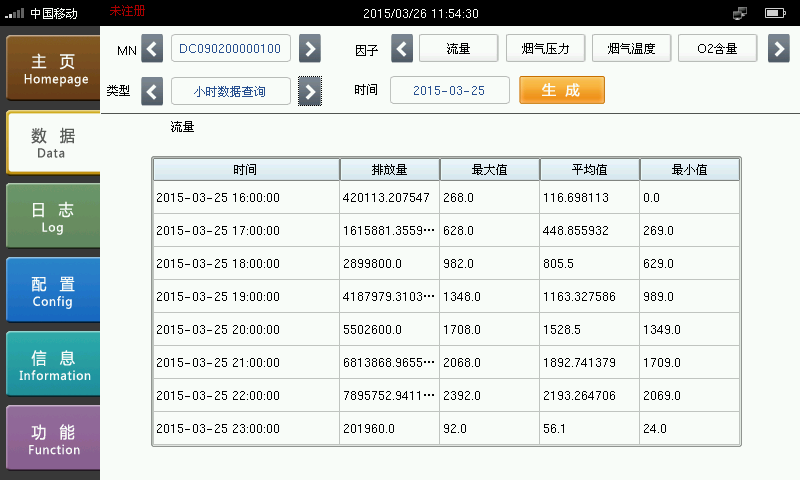 數據采集傳輸儀人機界面